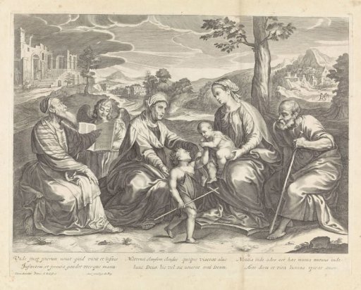 Landscape with the Holy Family and other Saints
