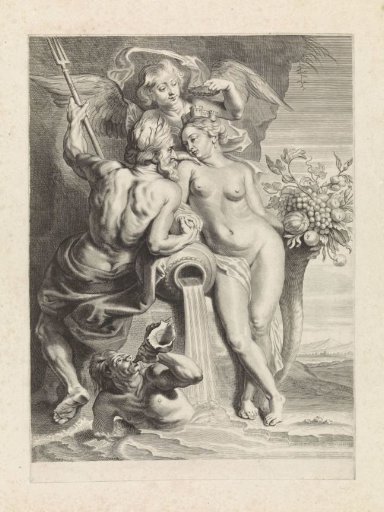 Allegorical Representation with Neptune and Cybele