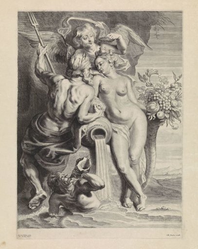 Allegorical Representation with Neptune and Cybele