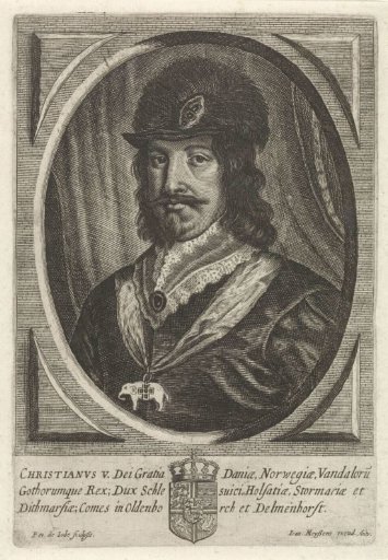 Portrait of Christian V, King of Denmark