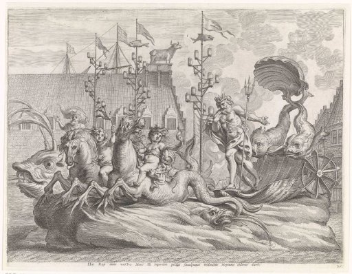 Spectacle with the war chariot of Neptune