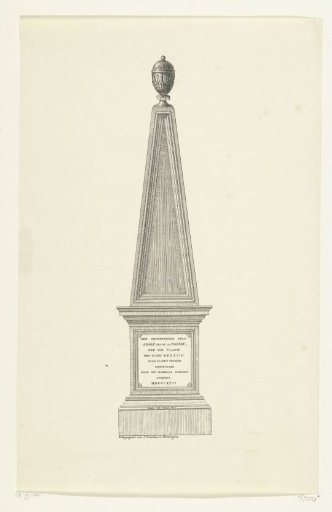 The monument to Adolf, Count of Nassau, who fell at the Battle of Heiligerlee, erected in 1826