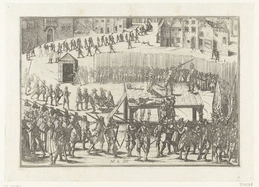 Beheading of eighteen nobles, including the two brothers of Batenburg, 1568