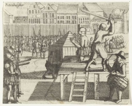 Beheading of eighteen nobles, including the two brothers of Batenburg, 1568