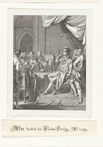Alva demands the Tenth Penny, 1569