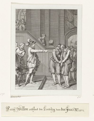 A Spanish sympathizer brought before Orange, 1577