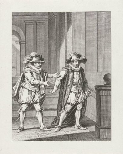 Orange indignantly rejects the proposals of the Spanish envoy, ca. 1580
