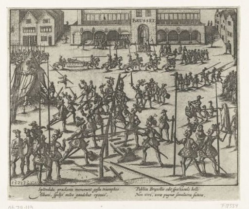 Tournament on the Grote Markt in Brussels, 1569