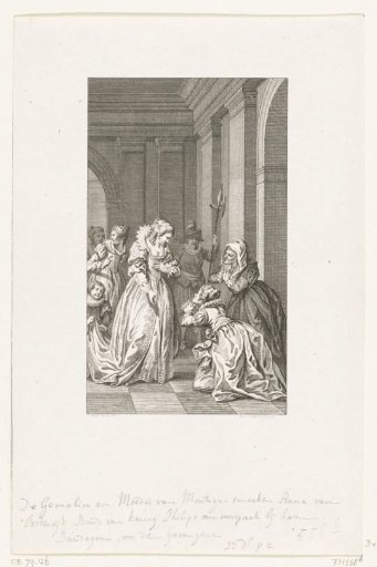 The wife and mother of Montigny beg Anna of Austria for intercession with Philip II, 1570