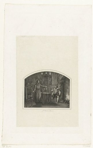 Herman de Ruiter demands the castle from the castle warden, 1570