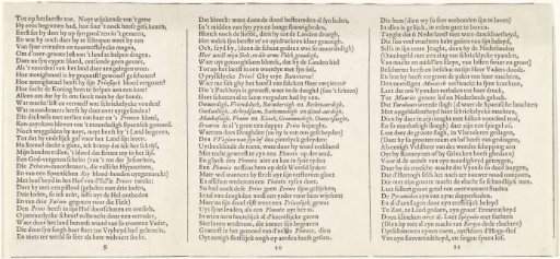Triumphal Procession of William of Orange, text sheet 9-11