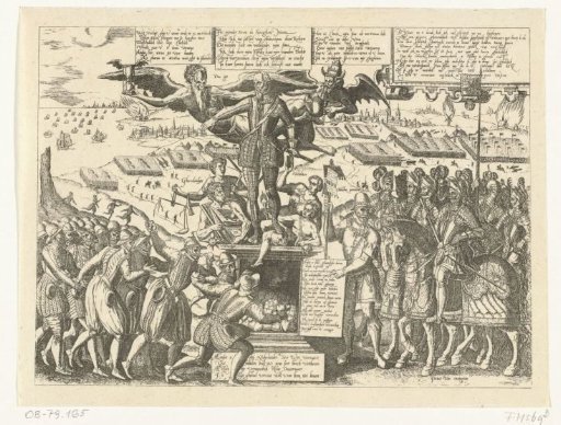 Reproduction of the caricature on the statue of Alba, 1571