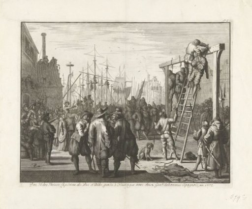 Pacieco hanged at Vlissingen, 1572