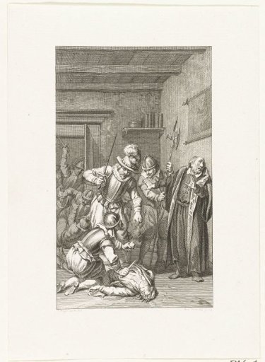The son of L. Hortensius killed and maimed by the Spaniards, 1572