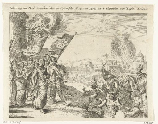 Kenau Simonsdochter Hasselaer on the walls of Haarlem, 1573