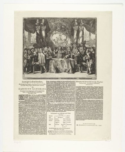 William III taking the oath as Captain-General of the Dutch armed forces, 1672