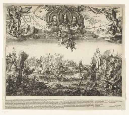 The two naval battles at Schoonevelt, 1673