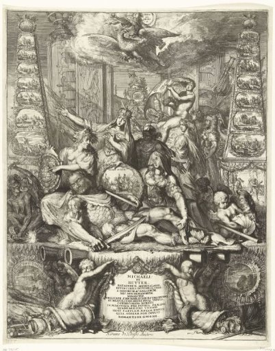 Allegory on the death of Michiel Adriaenszoon de Ruyter, 1676