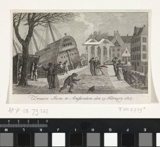 Severe storm in Amsterdam, 1807