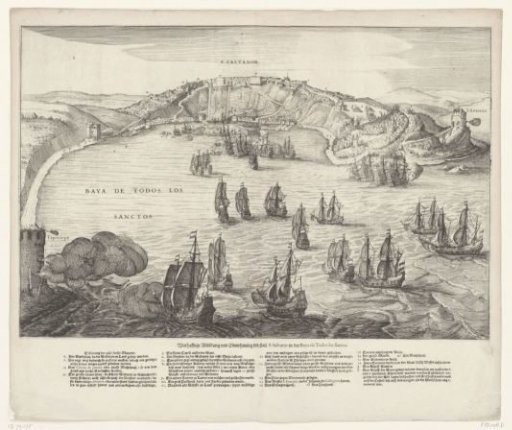Conquest of San Salvador in Brazil by Admiral Jacob Willekes, 1624