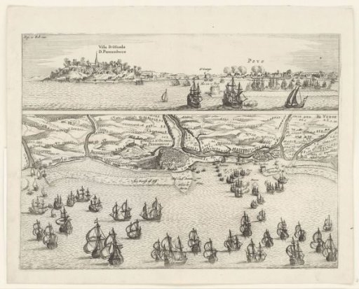Conquest of Olinda in Brazil by General Hendrick C. Loncq, 1630