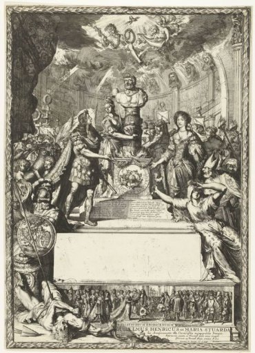 Allegory on the marriage of William III and Mary Stuart, 1677