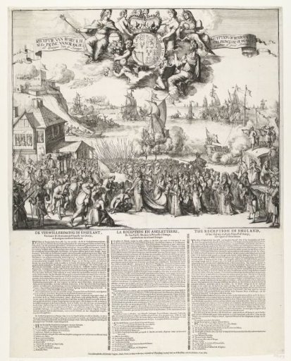Reception of the Princess of Orange as Queen of England, 1689