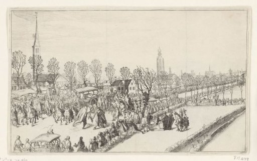 Arrival of the five Spanish ambassadors at Rijswijk, February 1608
