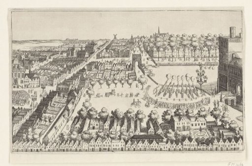 Bonfires in The Hague after the proclamation of the Truce, 1609