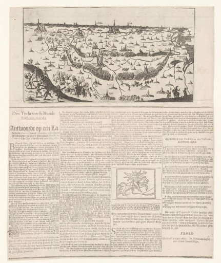 Response to the print with the campaign of Frederick Henry through Brabant, 1622