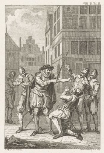 De zelfopoffering van burgemeester Pieter van der Werff, 1574