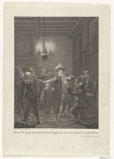 De zelfopoffering van burgemeester Pieter van der Werff, 1574