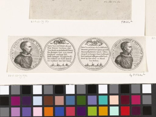 Two medals in honor of burgomaster Pieter van der Werff, 1604
