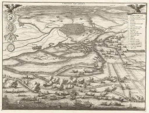 Map with the Relief of Leiden, 1574