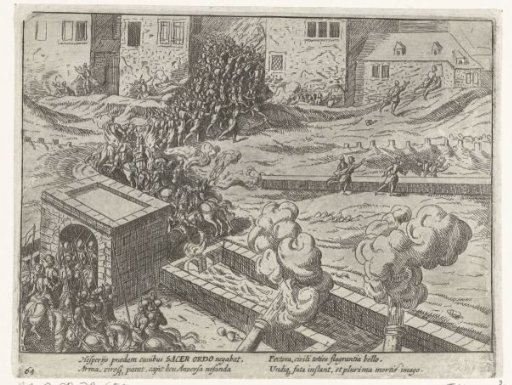 The Spanish Fury: bombardment of the city, 1576
