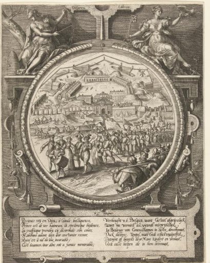 The digging up of the ramparts by the Antwerp citizens, 1577