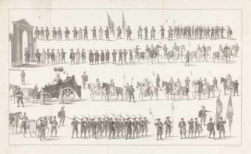 Re-enactment of the Procession for the Inauguration of the University of Leiden in 1575, 1825