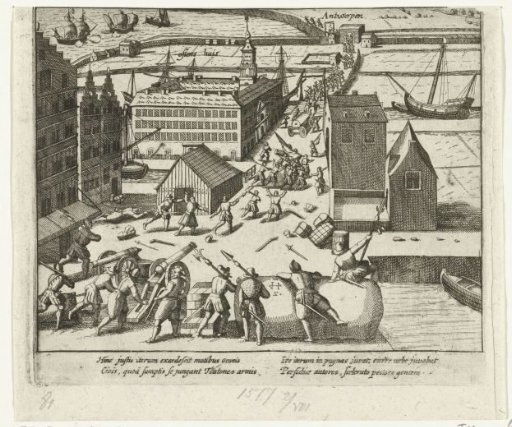 German Troops Leave Antwerp, 1577