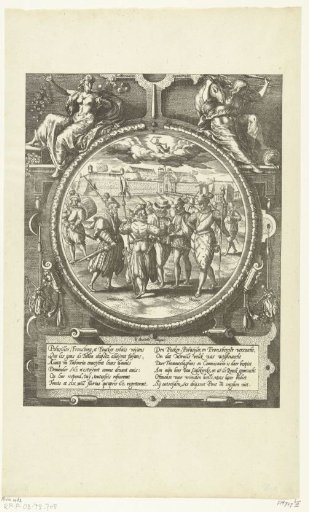 Reproduction of the Print Depicting the Negotiations with the German Commanders Regarding the Departure of the Garrison, 1577
