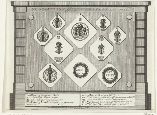 Emergency coins from Amsterdam, 1578