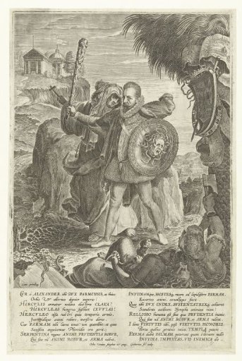 Allegory with the Duke of Parma as Champion of the Catholic Church in the Netherlands, 1585