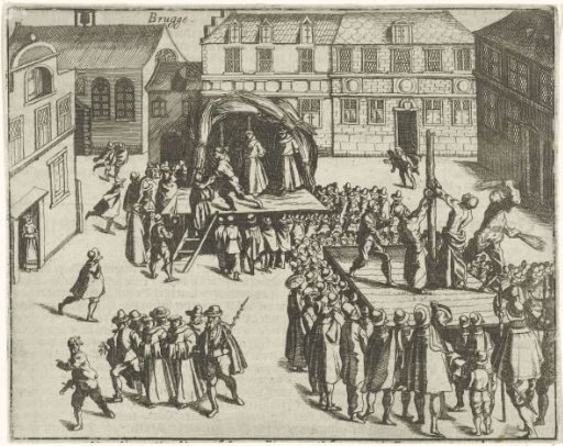 Bruges monks on the pyre, 1578
