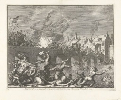 Massacre in Maastricht Perpetrated by the Spaniards, 1579
