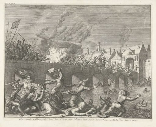 Massacre in Maastricht Perpetrated by the Spaniards, 1579