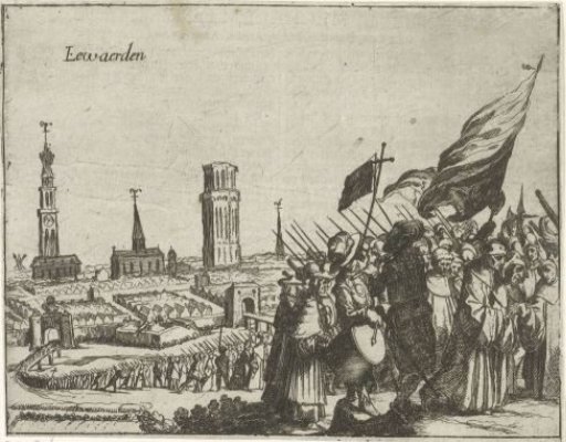 The castle in Leeuwarden occupied by the citizens, 1580