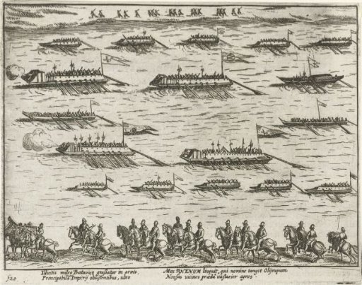 Fleet of the Four Electors on the Rhine, 1580.