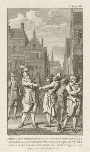 Brave Answer of Captain Johan van den Kornput, the Defender of Steenwijk, 1580.