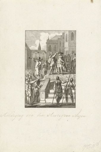 The Duke of Anjou invested in Antwerp, 1582