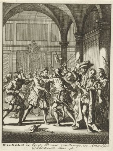 Attack by Jean de Jauregui on William of Orange, 1582