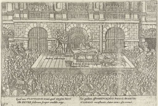 Execution of Ant. Timmerman and A. de Venero, supporters of Jean de Jauregui, 1582